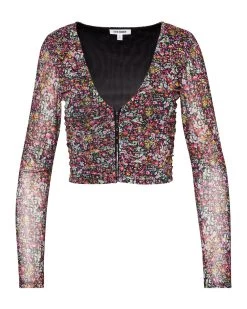 LUNA FLORAL TOP PINK -Fashion Haven Shop STEVEMADDEN APPAREL BM305740 MULTI 68627