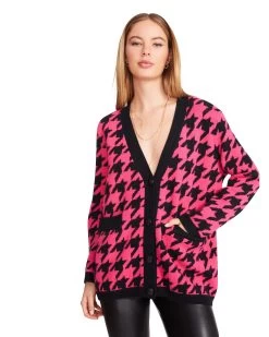 MARINA CARDIGAN HOT PINK 11 MARINA CARDIGAN HOT PINK -Fashion Haven Shop STEVEMADDEN APPAREL BM306216 HOT PINK 04