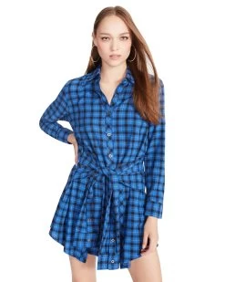 PEYTON DRESS BLUE 13 PEYTON DRESS BLUE -Fashion Haven Shop STEVEMADDEN APPAREL BM308125 BLUE 01