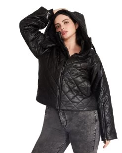 HAYLE JACKET BLACK -Fashion Haven Shop STEVEMADDEN APPAREL BM400550 BLACK 09