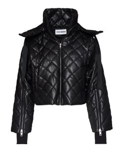 HAYLE JACKET BLACK -Fashion Haven Shop STEVEMADDEN APPAREL BM400550 BLACK 8797