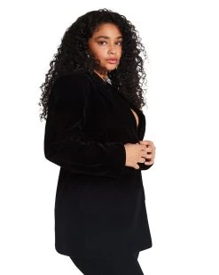 HARLOW BLAZER BLACK -Fashion Haven Shop STEVEMADDEN APPAREL BM402824 BLACK 09