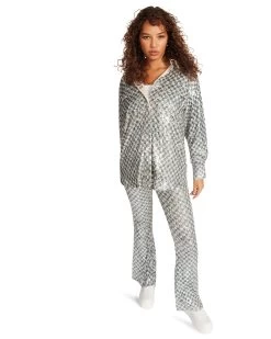 SHAE PANT SILVER -Fashion Haven Shop STEVEMADDEN APPAREL BM403368 SILVER 02