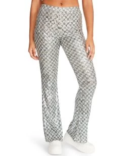 SHAE PANT SILVER -Fashion Haven Shop STEVEMADDEN APPAREL BM403368 SILVER 04