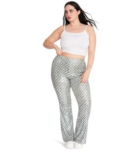 SHAE PANT SILVER -Fashion Haven Shop STEVEMADDEN APPAREL BM403368 SILVER 08