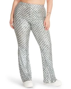 SHAE PANT SILVER -Fashion Haven Shop STEVEMADDEN APPAREL BM403368 SILVER 09