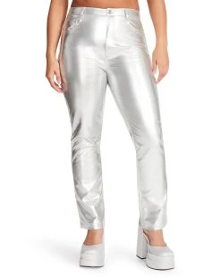 JOSIE PANT SILVER 15 JOSIE PANT SILVER -Fashion Haven Shop STEVEMADDEN APPAREL BM403373 SILVER 09