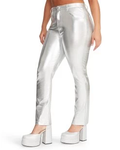 JOSIE PANT SILVER 17 JOSIE PANT SILVER -Fashion Haven Shop STEVEMADDEN APPAREL BM403373 SILVER 10