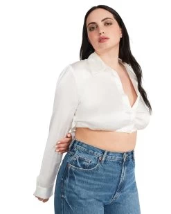 CASSANDRA TOP WHITE 14 CASSANDRA TOP WHITE -Fashion Haven Shop STEVEMADDEN APPAREL BM404598 WHITE 10