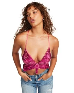 KIA TOP HOT PINK 12 KIA TOP HOT PINK -Fashion Haven Shop STEVEMADDEN APPAREL BM404626 HOT PINK 02