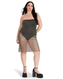 CHARLIZE DRESS BLACK -Fashion Haven Shop STEVEMADDEN APPAREL BM408366 BLACK 07