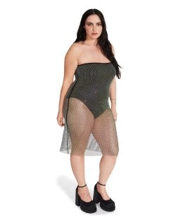 CHARLIZE DRESS BLACK -Fashion Haven Shop STEVEMADDEN APPAREL BM408366 BLACK 08