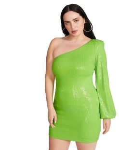 KATYA DRESS NEON GREEN 17 KATYA DRESS NEON GREEN -Fashion Haven Shop STEVEMADDEN APPAREL BM408371 NEON GREEN 08