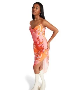 AULORA DRESS PINK MULTI 15 AULORA DRESS PINK MULTI -Fashion Haven Shop STEVEMADDEN APPAREL BM408375 PINK MULTI 04