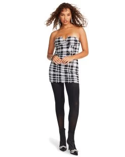 RETA DRESS BLACK/WHITE -Fashion Haven Shop STEVEMADDEN APPAREL BM408403 BLACK WHITE 01