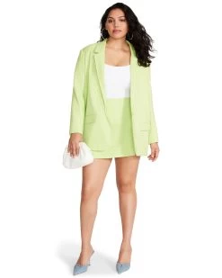KAIRA BLAZER GREEN 23 KAIRA BLAZER GREEN -Fashion Haven Shop STEVEMADDEN APPAREL BN102877 GREEN 01