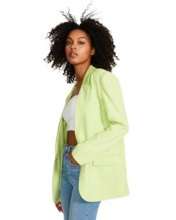 KAIRA BLAZER GREEN 20 KAIRA BLAZER GREEN -Fashion Haven Shop STEVEMADDEN APPAREL BN102877 GREEN 09