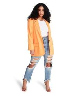 KAIRA BLAZER ORANGE 20 KAIRA BLAZER ORANGE -Fashion Haven Shop STEVEMADDEN APPAREL BN102877 ORANGE 02 d820595f c9d4 4355 a661 60985a540e59