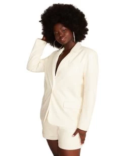 AUDREY BLAZER VANILLA 15 AUDREY BLAZER VANILLA -Fashion Haven Shop STEVEMADDEN APPAREL BN102881 VANILLA 04
