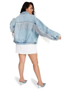 SIENNA DENIM JACKET RHINESTONES -Fashion Haven Shop STEVEMADDEN APPAREL BN102888 DENIM 06