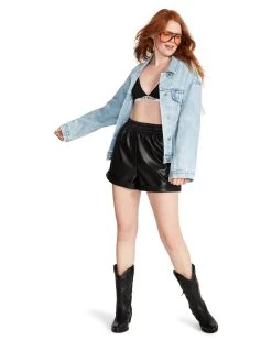 SIENNA DENIM JACKET RHINESTONES -Fashion Haven Shop STEVEMADDEN APPAREL BN102888 DENIM 08