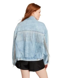 SIENNA DENIM JACKET RHINESTONES -Fashion Haven Shop STEVEMADDEN APPAREL BN102888 DENIM 13
