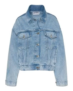 SIENNA DENIM JACKET RHINESTONES -Fashion Haven Shop STEVEMADDEN APPAREL BN102888 DENIM GHOST
