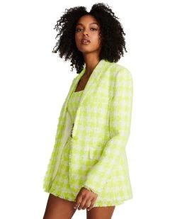 HARLOW JACKET LIME -Fashion Haven Shop STEVEMADDEN APPAREL BN102890 GREEN 10