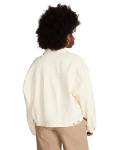 SIENNA DENIM JACKET CREAM -Fashion Haven Shop STEVEMADDEN APPAREL BN102899 CREAM 05