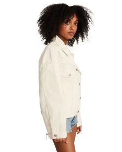 SIENNA DENIM JACKET CREAM -Fashion Haven Shop STEVEMADDEN APPAREL BN102899 CREAM 11