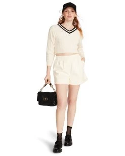 FONDA SHORT VANILLA -Fashion Haven Shop STEVEMADDEN APPAREL BN103414 BONE 05