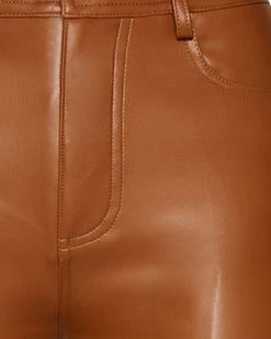JOLIE PANT CARAMEL -Fashion Haven Shop STEVEMADDEN APPAREL BN103421 COGNAC DETAIL