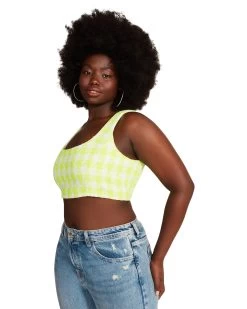 LAYLA TOP LIME -Fashion Haven Shop STEVEMADDEN APPAREL BN104660 GREEN 04
