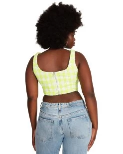LAYLA TOP LIME -Fashion Haven Shop STEVEMADDEN APPAREL BN104660 GREEN 05