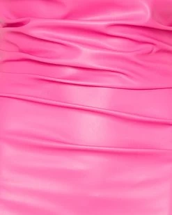 SHANELLE DRESS HOT PINK -Fashion Haven Shop STEVEMADDEN APPAREL BN108574 HOT PINK DETAIL