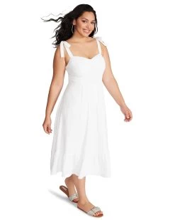 SOPHIA-ROSE DRESS WHITE -Fashion Haven Shop STEVEMADDEN APPAREL BN108617 WHITE 02