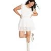 JAYDA DRESS WHITE -Fashion Haven Shop STEVEMADDEN APPAREL BN108659 WHITE 02