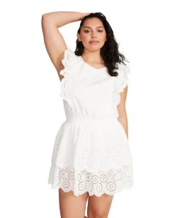 JAYDA DRESS WHITE -Fashion Haven Shop STEVEMADDEN APPAREL BN108659 WHITE 03
