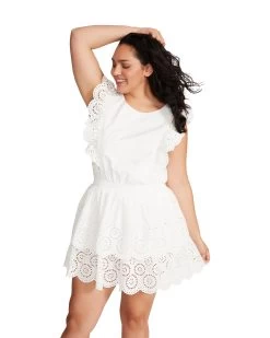 JAYDA DRESS WHITE -Fashion Haven Shop STEVEMADDEN APPAREL BN108659 WHITE 04