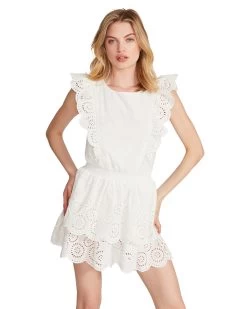 JAYDA DRESS WHITE -Fashion Haven Shop STEVEMADDEN APPAREL BN108659 WHITE 09