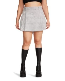 SIA SKORT GREY -Fashion Haven Shop STEVEMADDEN APPAREL BN109782 GREY 04