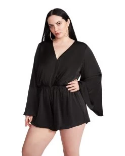 FARRAH ROMPER BLACK -Fashion Haven Shop STEVEMADDEN APPAREL BN203463 BLACK 07