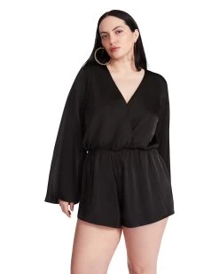 FARRAH ROMPER BLACK -Fashion Haven Shop STEVEMADDEN APPAREL BN203463 BLACK 08