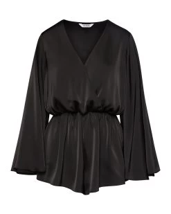 FARRAH ROMPER BLACK -Fashion Haven Shop STEVEMADDEN APPAREL BN203463 BLACK 9087