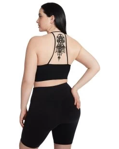 THE ELLA MESH BRALETTE BLACK -Fashion Haven Shop STEVEMADDEN APPAREL RTW0044 BLACK 08