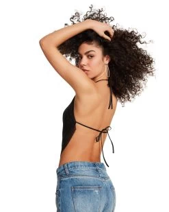 BARELY THERE RHINESTONE HALTER BLACK -Fashion Haven Shop STEVEMADDEN APPAREL RTW0063 BLACK 02 1