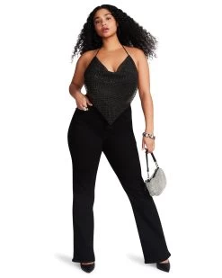 BARELY THERE RHINESTONE HALTER BLACK -Fashion Haven Shop STEVEMADDEN APPAREL RTW0063 BLACK LARGE 1272 1