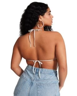 BARELY THERE RHINESTONE HALTER SILVER 20 BARELY THERE RHINESTONE HALTER SILVER -Fashion Haven Shop STEVEMADDEN APPAREL RTW0063 SILVER LARGE 1583