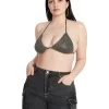 RHINESTONE BIKINI TOP BLACK -Fashion Haven Shop STEVEMADDEN APPAREL RTW0084 BLACK 08