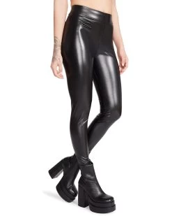FAUX LEATHER LEGGINGS BLACK 17 FAUX LEATHER LEGGINGS BLACK -Fashion Haven Shop STEVEMADDEN APPAREL RTW0138 BLACK 04